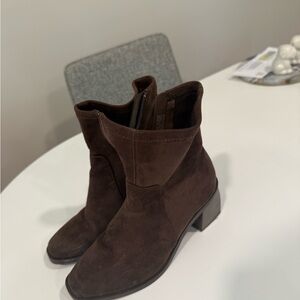 Brown Suede Ankle Boots